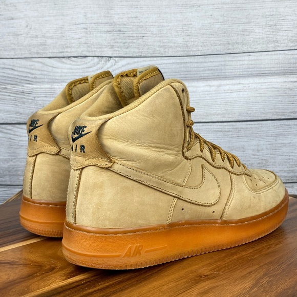 Nike Air Force 1 High 07 LV8 Flax Wheat Gum Sneaker 882096-200 Men’s Shoe Size 8 - Picture 5 of 12